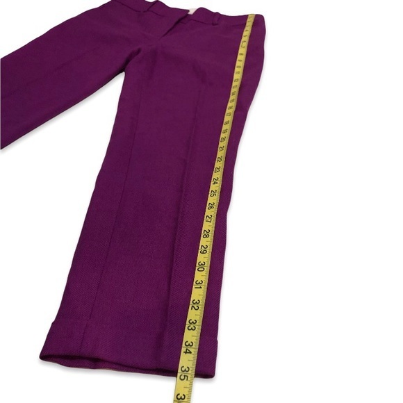 NWOT LOFT Marisa Wool Blend Cuffed Ankle Pants Trousers Office Work Wear New - Picture 13 of 16